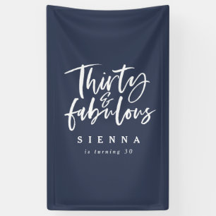 Lona Banner de 30 años y fabuloso