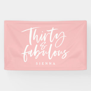 Lona Banner de 30 años y fabuloso