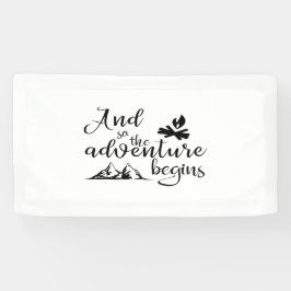 Lona Banner de Adventure Begins