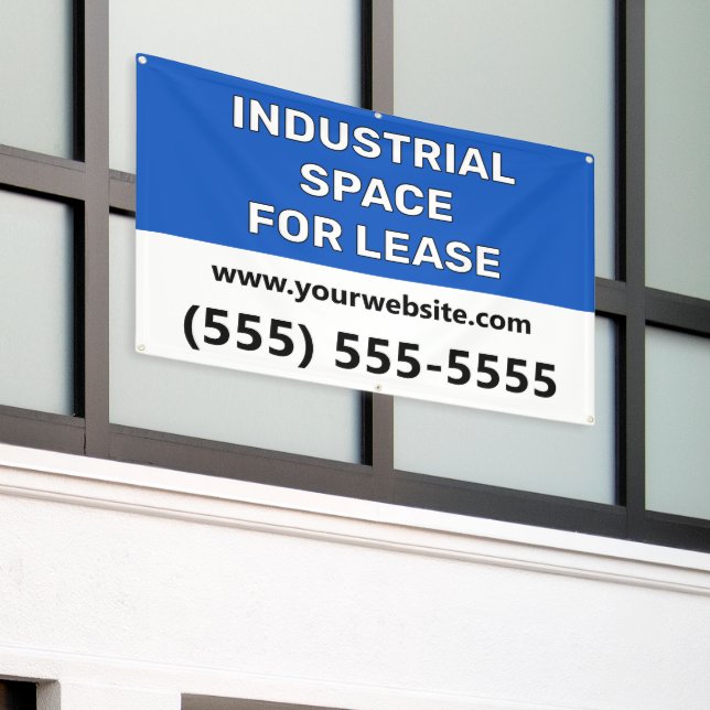 Lona Banner de Alquiler de Espacio Industrial (Edificio exterior)