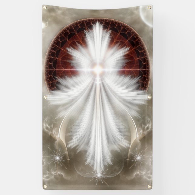 Lona Banner de Angel Wings Snowflake NL (Vertical)