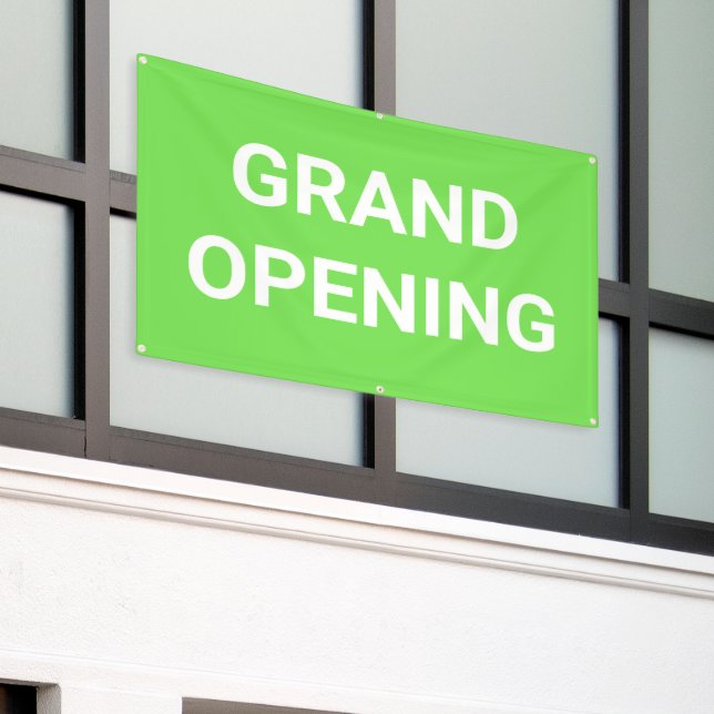 Lona Banner de apertura de Lime Green (Edificio exterior)