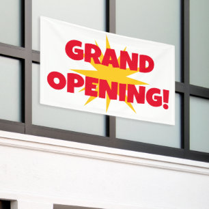 Lona Banner de apertura de Starburst Grand