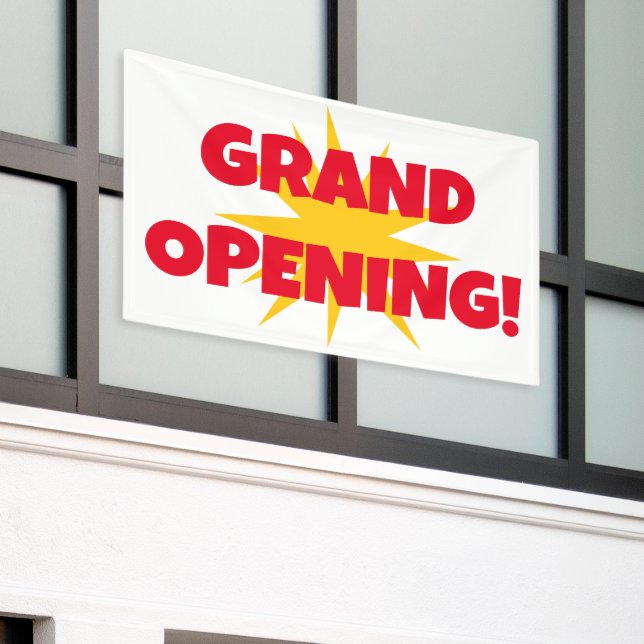 Lona Banner de apertura de Starburst Grand (Edificio exterior)