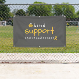 Lona Banner de apoyo al cáncer infantil