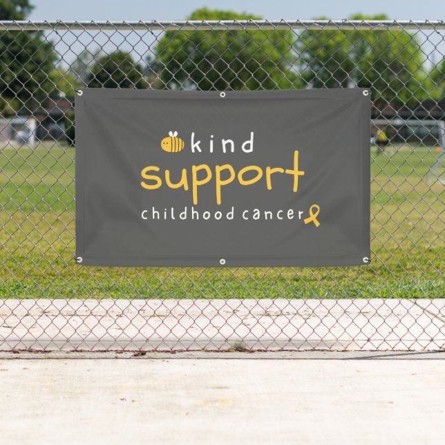 Lona Banner de apoyo al cáncer infantil (In situ)