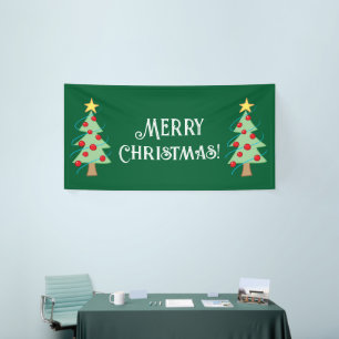 Lona Banner de árbol navideño