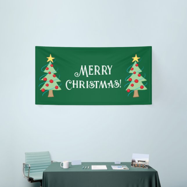 Lona Banner de árbol navideño (Feria)