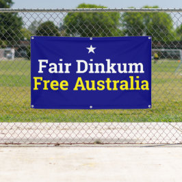 Lona Banner de Australia libre de dinkum justo