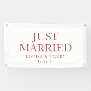 Lona Banner de auto simple solo casado