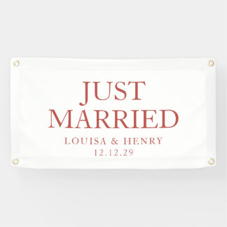 Lona Banner de auto simple solo casado
