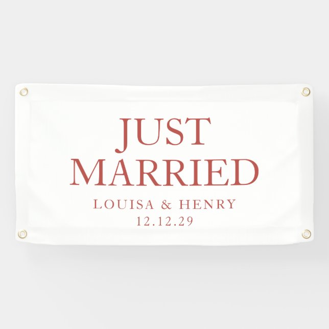 Lona Banner de auto simple solo casado (Horizontal)