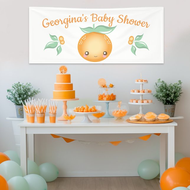 Lona Banner de Baby Shower de Cutie (Subido por el creador)