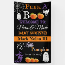 Banner de Baby Shower de Halloween