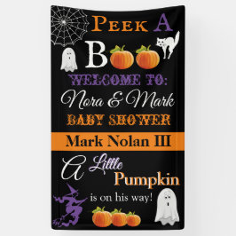 Lona Banner de Baby Shower de Halloween
