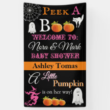 Banner de Baby Shower de Halloween