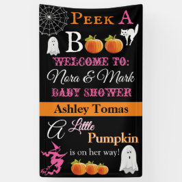 Lona Banner de Baby Shower de Halloween