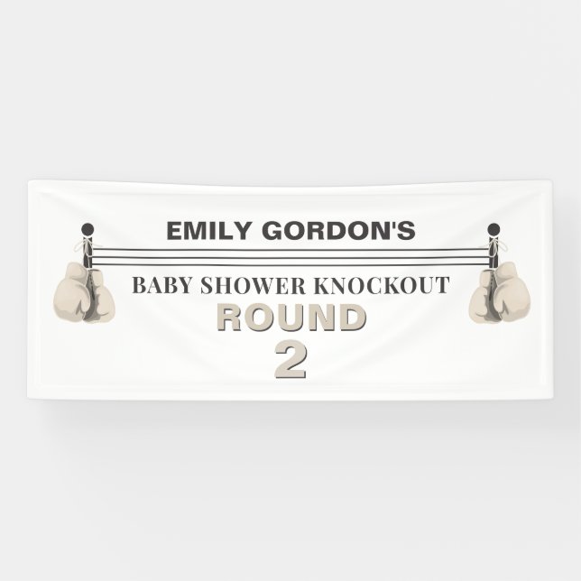 Lona Banner de Baby Shower Knockout (Horizontal)