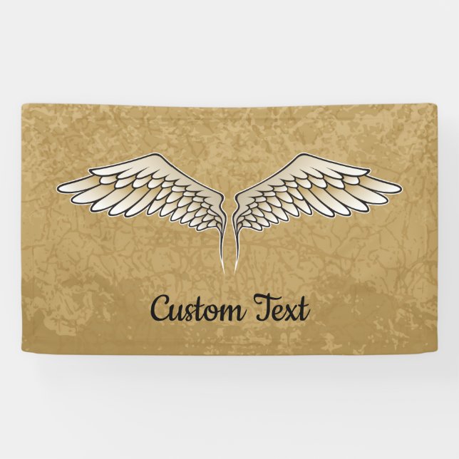 Lona Banner de Beige Wings (Horizontal)