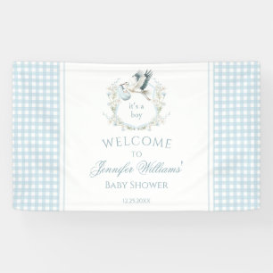 Lona Banner de bienvenida de Baby Shower de Cute Light 