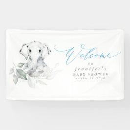 Lona Banner de bienvenida de Baby Shower para Baby Elep