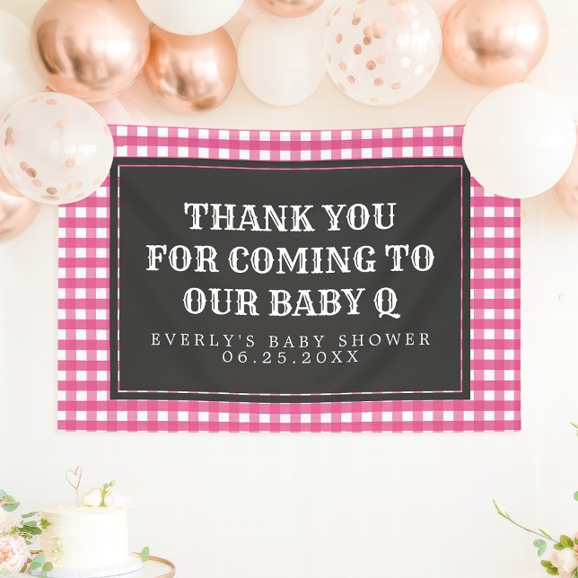 Lona Banner de bienvenida de Baby Shower para bebé Q ro (Subido por el creador)