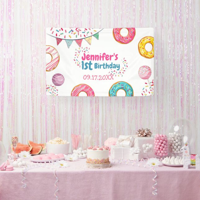 Lona Banner de bienvenida de cumpleaños sin sabor (Fiesta)