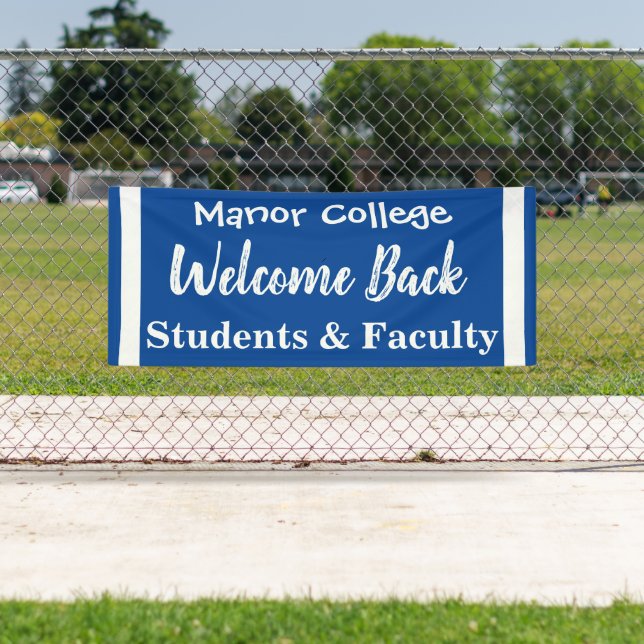 Lona Banner de bienvenida de escuela exterior (In situ)