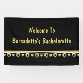 Lona Banner de bienvenida de gato de amor diseñado por