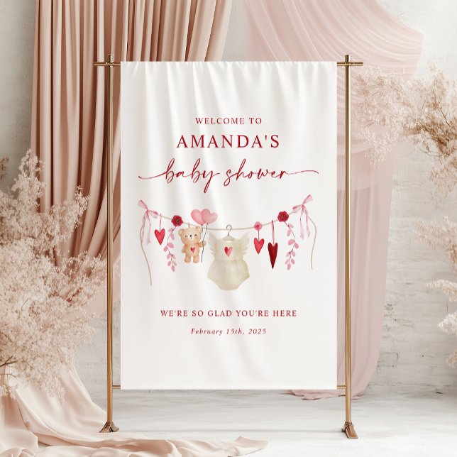 Lona Banner de bienvenida de Little Squerido Baby Showe (Subido por el creador)