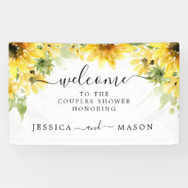 Lona Banner de bienvenida de Sunflower Garden Vinyl