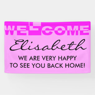Lona Banner de bienvenida moderno + tu trasero. e ideas