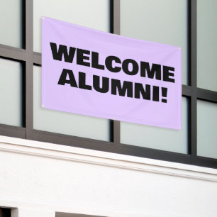 Lona Banner de bienvenida para estudiantes de segundo a