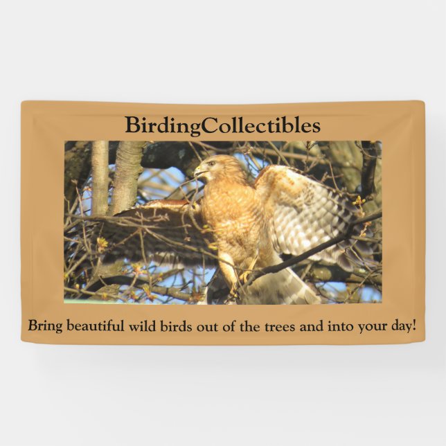Lona Banner de BirdingCollectibles (Horizontal)