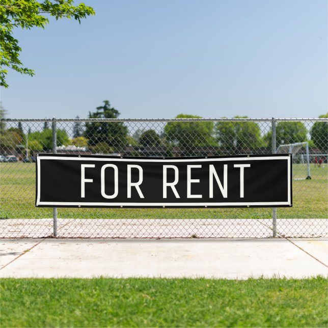 Lona Banner de Black For Rent (In situ)