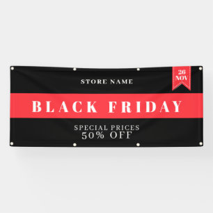 Lona Banner de Black Friday