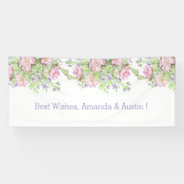Lona Banner de Boda floral