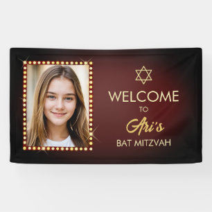 Lona Banner de Broadway Bat Mitzvah con imágenes en las