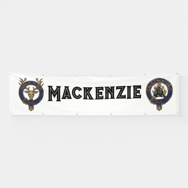 Lona Banner de carpas de los Juegos del Clan Mackenzie  (Horizontal)