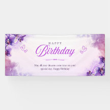 Banner de celebración de cumpleaños feliz