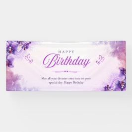 Lona Banner de celebración de cumpleaños feliz