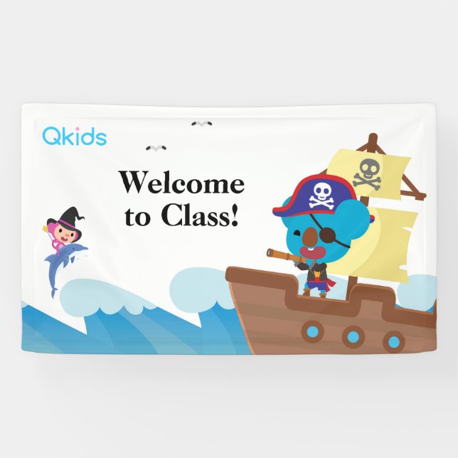 Lona Banner de clase Qkids (Horizontal)
