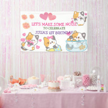 banner de cumpleaños de bebé de un bebé