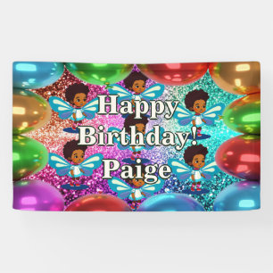 Lona Banner de cumpleaños de carácter personalizado de 