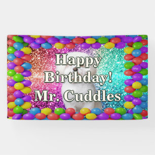 Lona Banner de cumpleaños de carácter personalizado de
