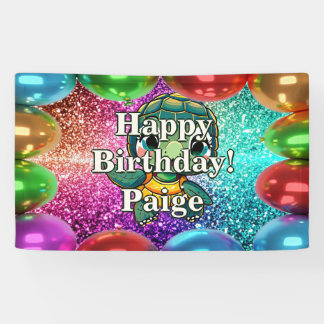 Lona Banner de cumpleaños de carácter personalizado de 