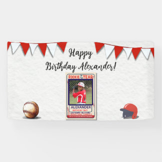 Lona Banner de cumpleaños de Foto del Novato del Año
