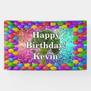 Lona Banner de cumpleaños del personaje personalizado d