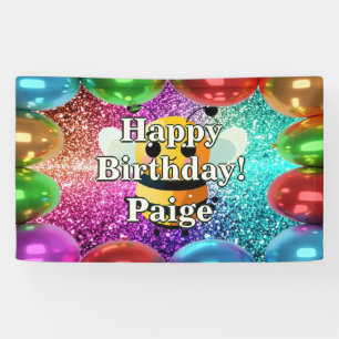 Lona Banner de cumpleaños del personaje personalizado d