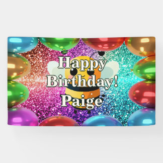Lona Banner de cumpleaños del personaje personalizado d